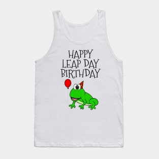 Happy Leap Day Birthday Frog 29 Feb 2024 Tank Top